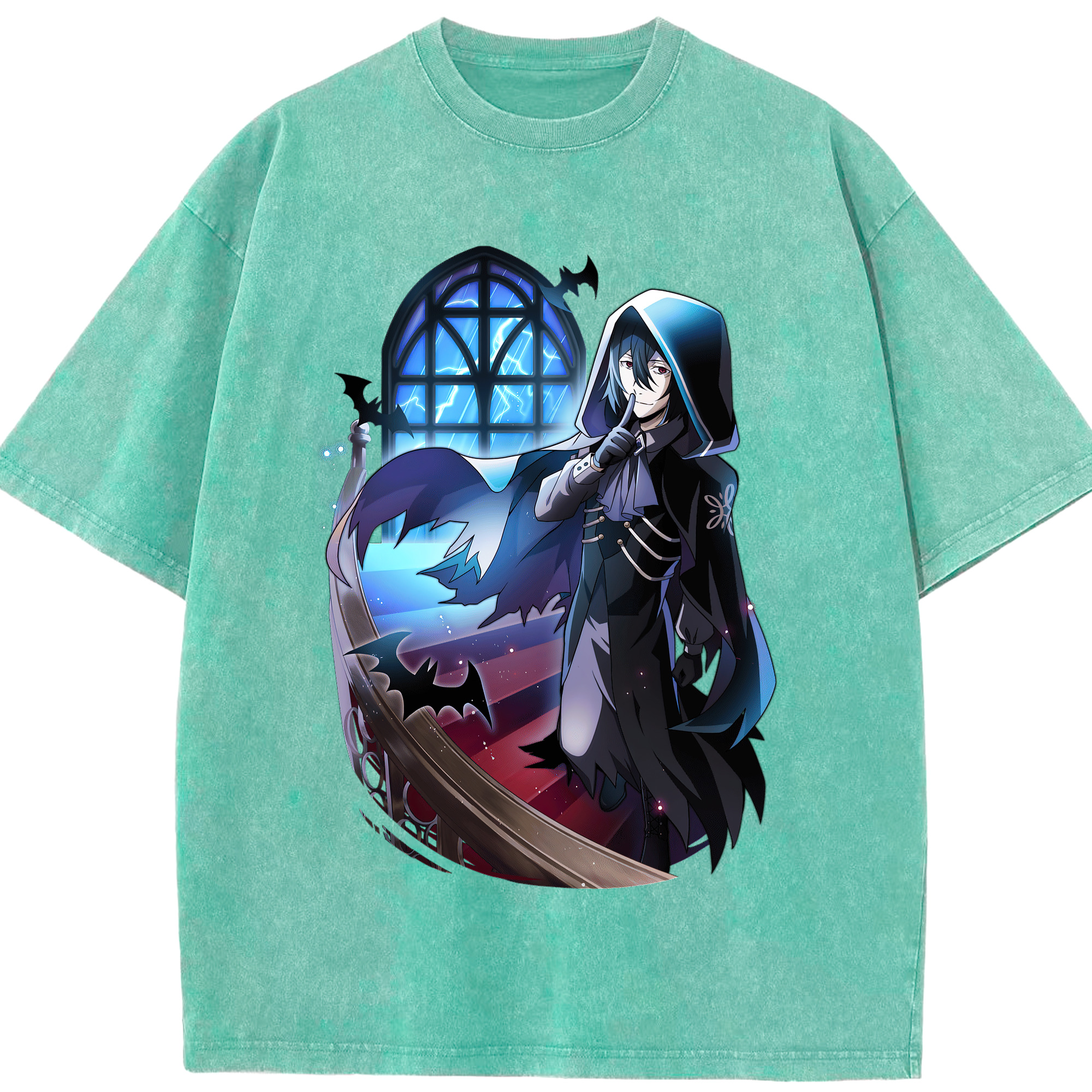 （画像用） 文豪ストレイドッグス Bungo Stray Dogs 綿100% ヴィンテージ風 半袖Tシャツ（フロントプリント）